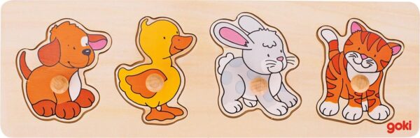 Steckpuzzle mit Tieren