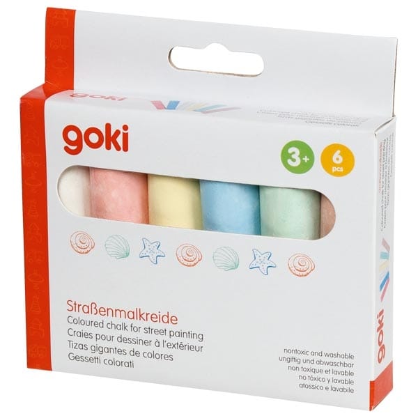 Straßenmalkreide mit 6 Farben