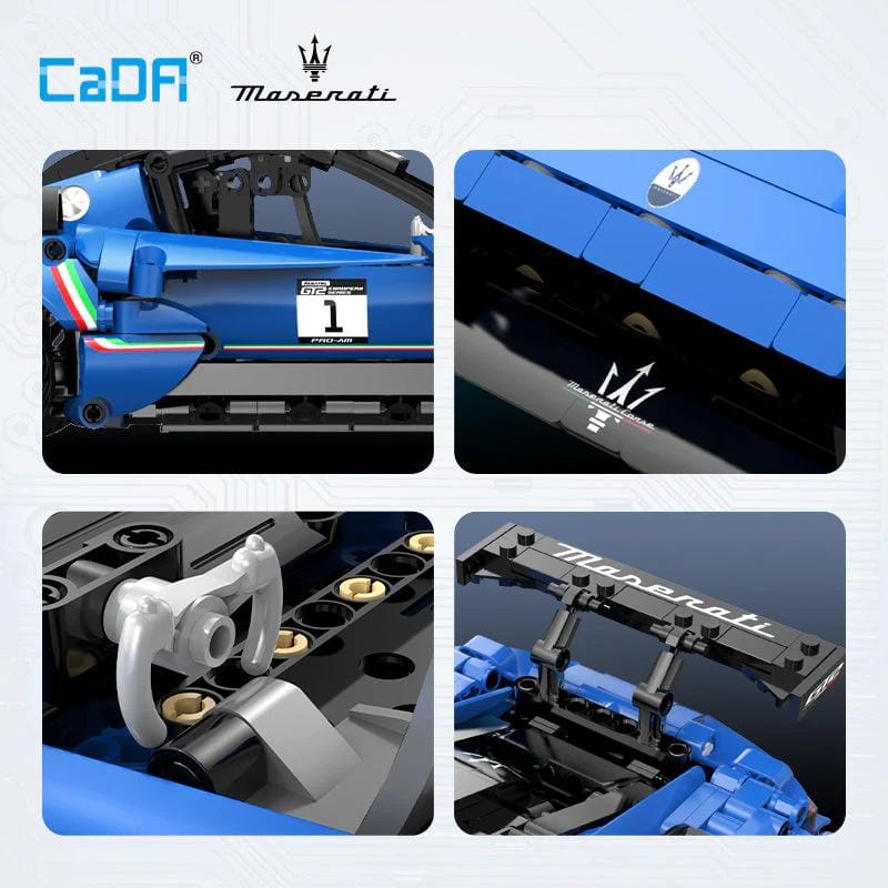 CaDA Maserati GT2 1:14 mit Motor und Fernsteuerung (549 Teile) – Bild 2