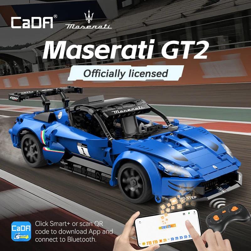 CaDA Maserati GT2 1:14 mit Motor und Fernsteuerung (549 Teile) – Bild 3