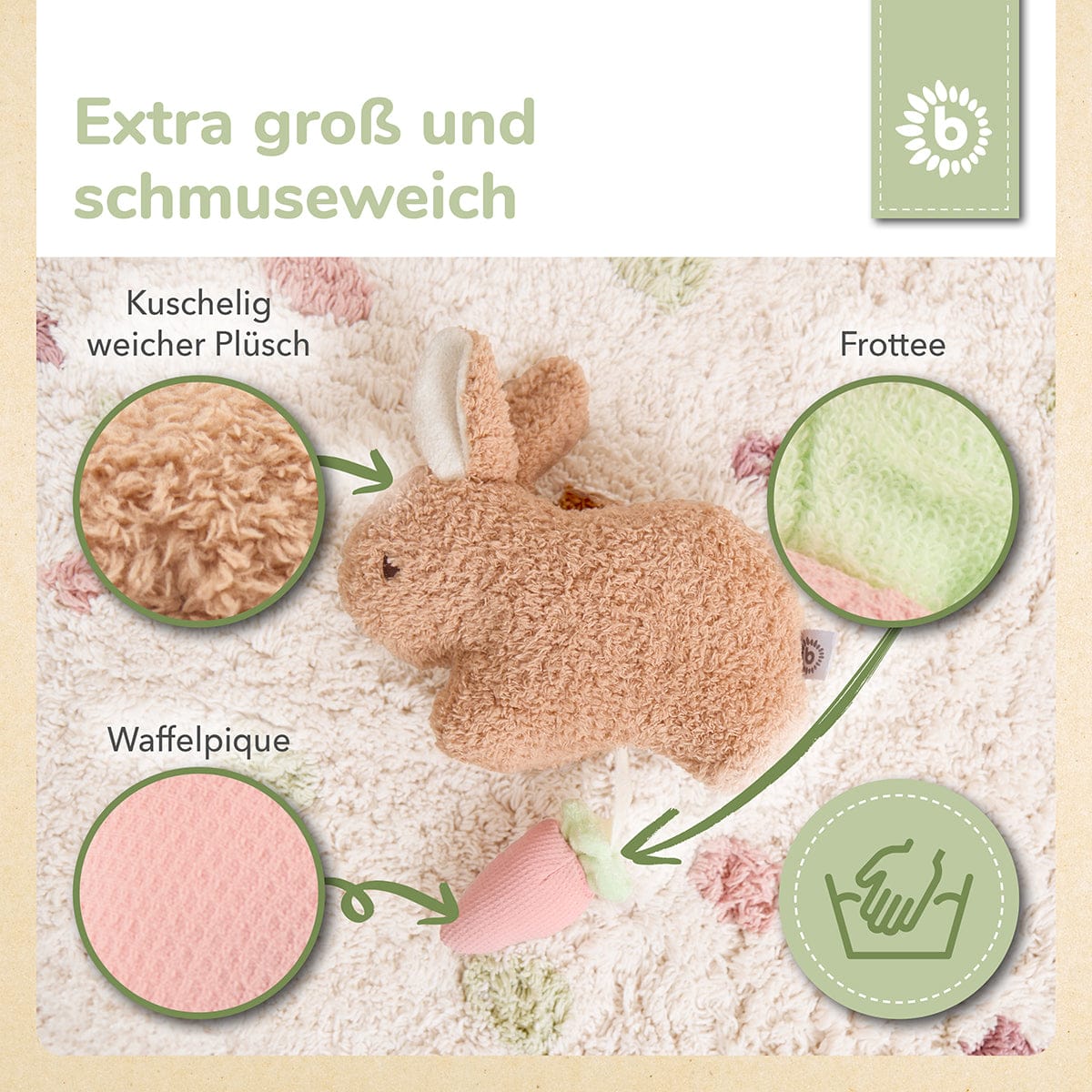 Kuscheltier Hase Fine – Bild 4